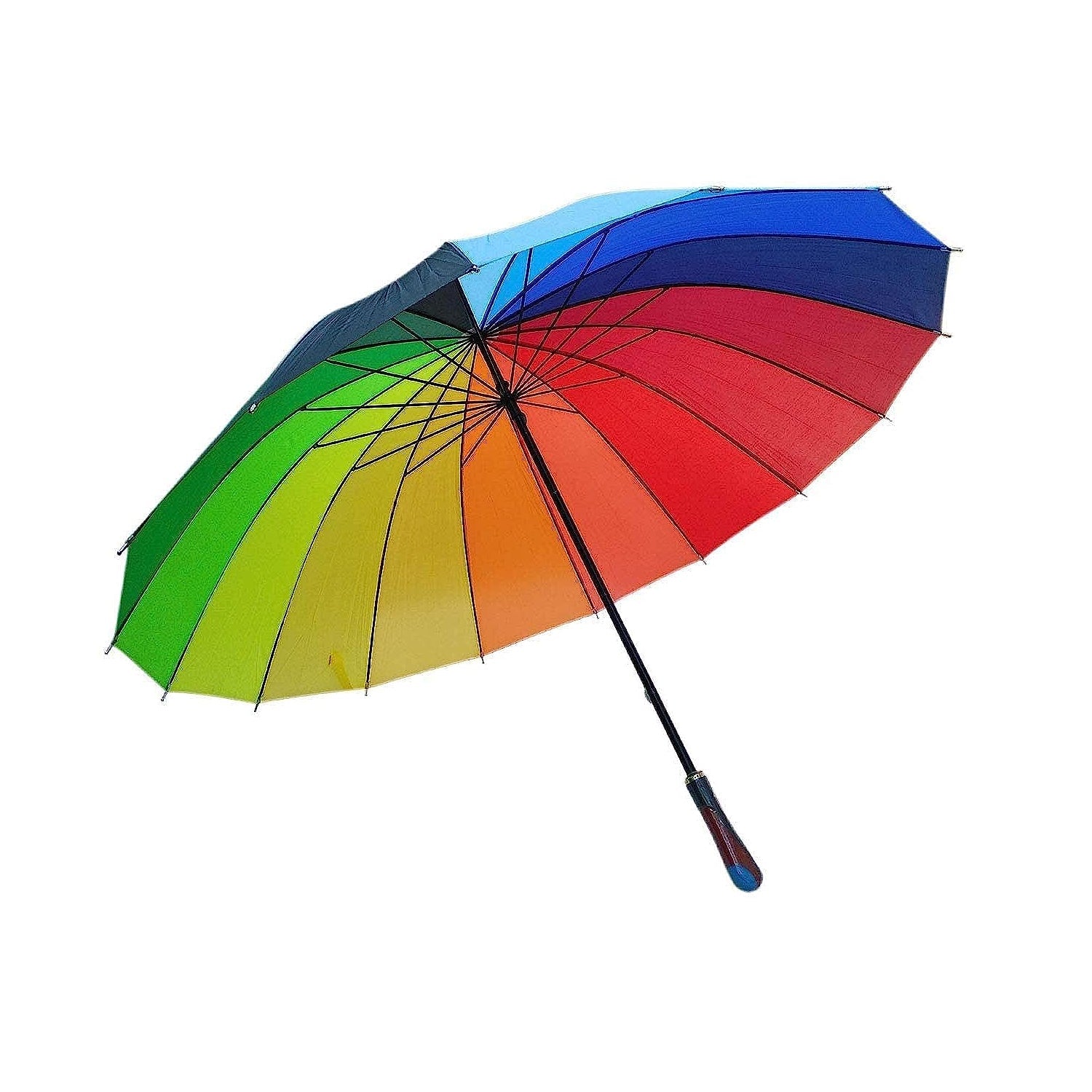 Stylish multicolor umbrella for rain protection