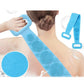 Silicone body back scrubber with double sides
