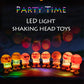 Dancing LED emoji doll for car interior.