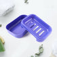 Premium Quality Rectangular Blue Plastic Soap Case (1 Pc)