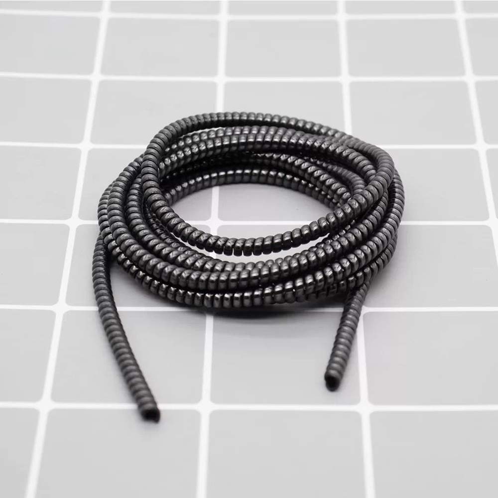 Metallic spiral cable protector for charging cables