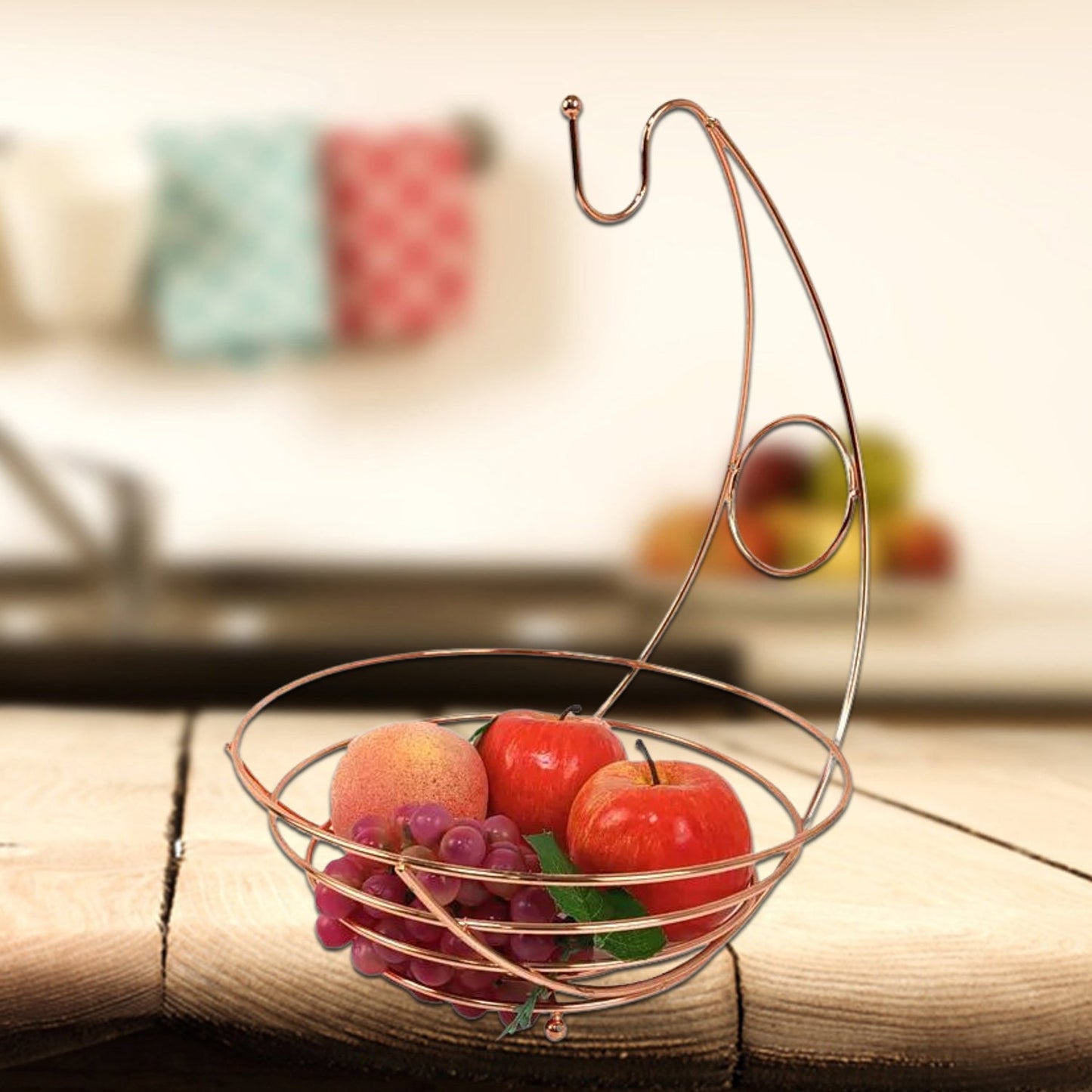 Home fruit storage in steel basket