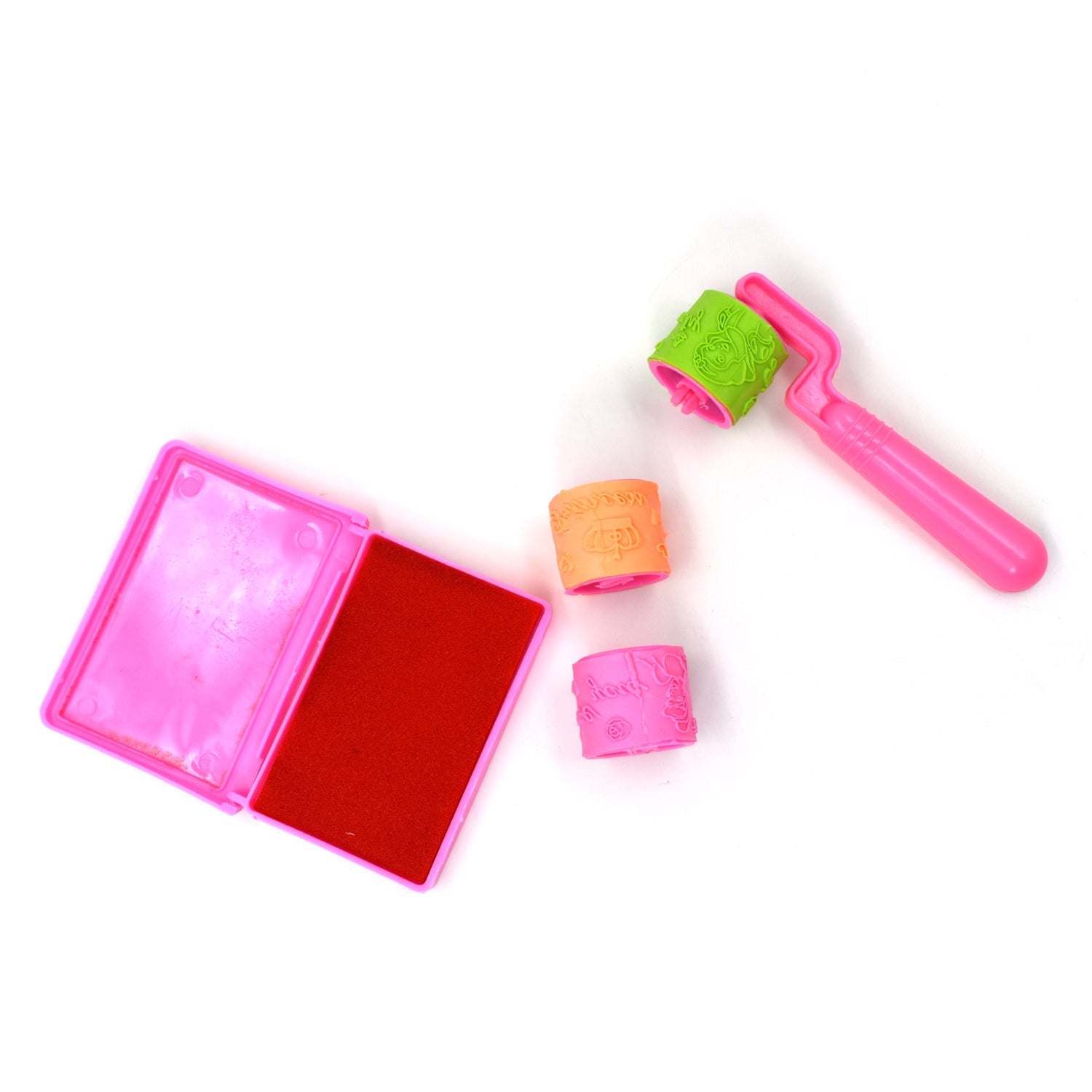 Kids' roller stamp, colorful designs for creative play