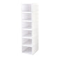 6-Layer Stackable Foldable Storage Organizer Cart for Clothes, Kitchen, Closet & Bathroom