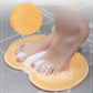 Yellow Silicone Bath Massage Cushion – Suction Cup Exfoliating Foot Scrubber & Mat