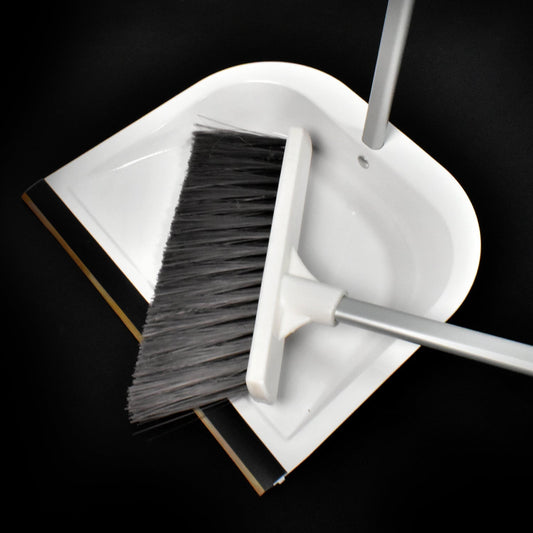 Kitchen broom and dustpan