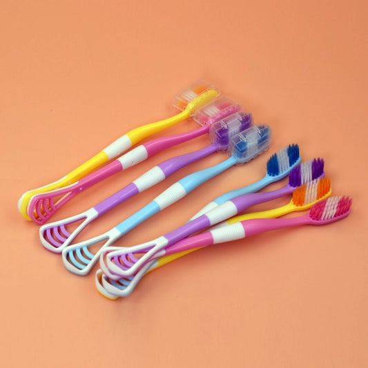 Toothbrush case with multiple compartments