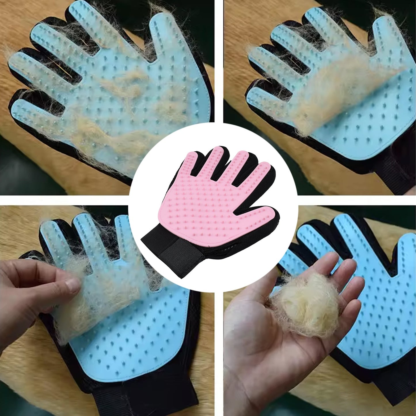 Pink True Touch Gloves, Gloves Bathing Tool (1 Pc)