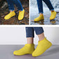 17983 Non-Slip Silicone Rain Reusable Anti skid Waterproof Fordable Boot Shoe Cover (Extra Large Size (XL)/ 1 Pair / Yellow)