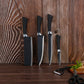 Complete knife set with chef's knife and peeler