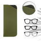 Slim PU Leather Glasses Sleeve - (1 Pc)