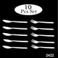 Plastic cutlery set, 10 pcs, durable spoons and forks.