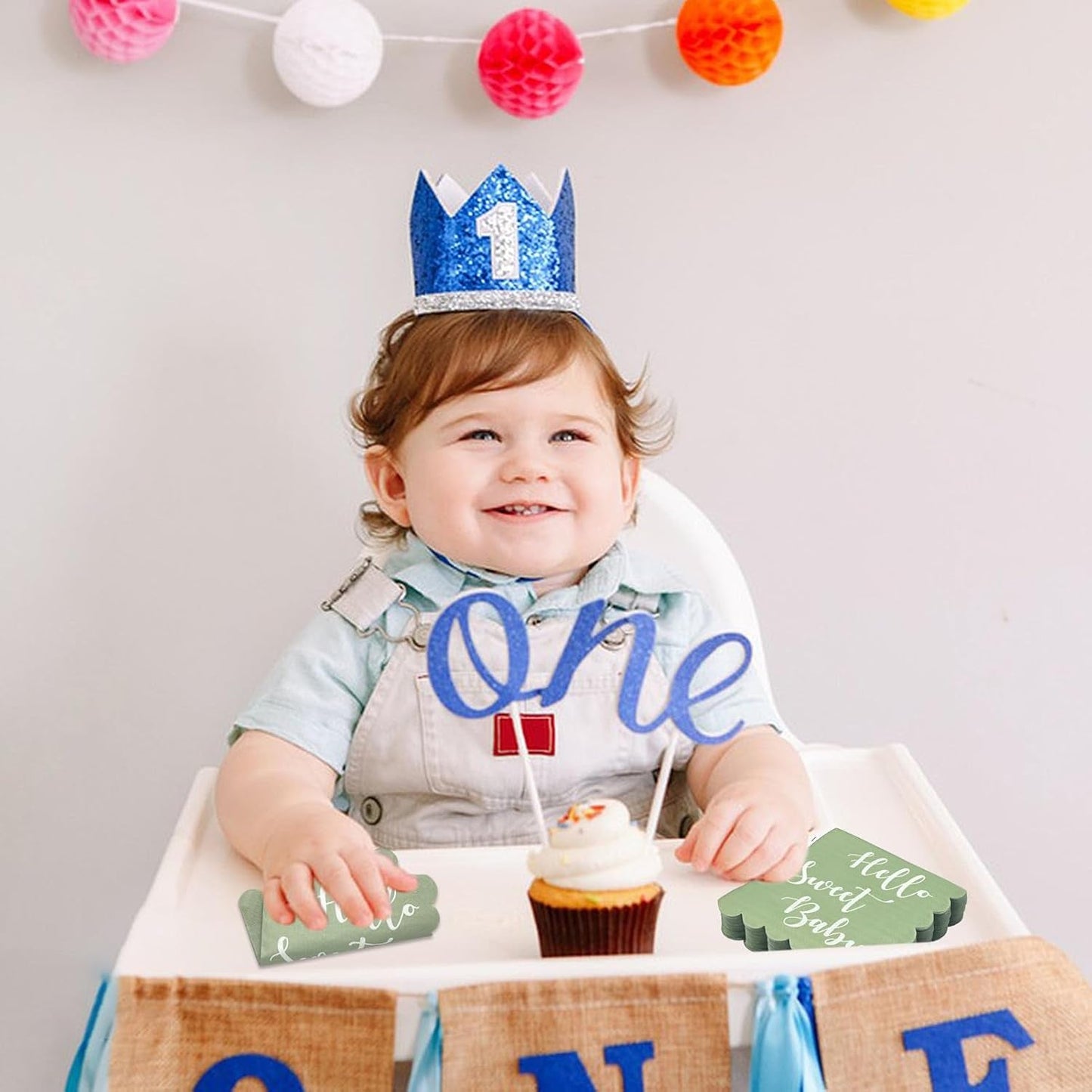 Hello Sweet Baby Party Paper Napkins (31 x 31 cm / 24 Pc)