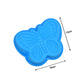 Silicone baking cups, butterfly shape, pack of 4, suitable for oven and microwave use.