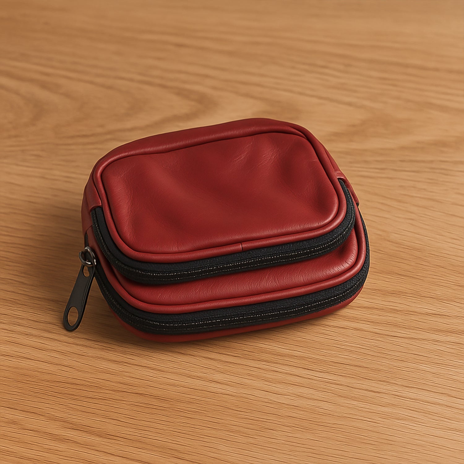 Leather Zip Card Holder