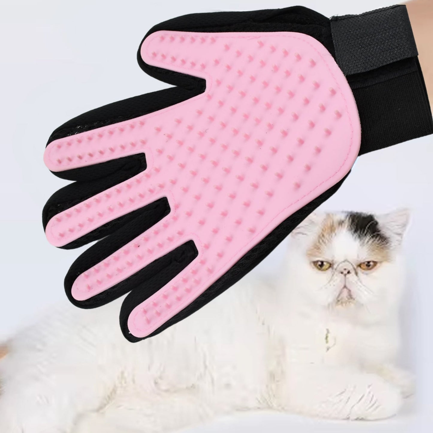 Pink True Touch Gloves, Gloves Bathing Tool (1 Pc)