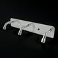 Stainless Steel Wall Mounted Coat 3 Hook Rack (14x3 / 1 Pc)