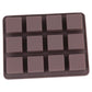 Silicone Chocolate Mould 12 Cavity Square Shape Mould Candy Mold Baking Tools For Cake Chocolate, Food Grade Non-Stick Reusable, Baking Trays (1 pc)