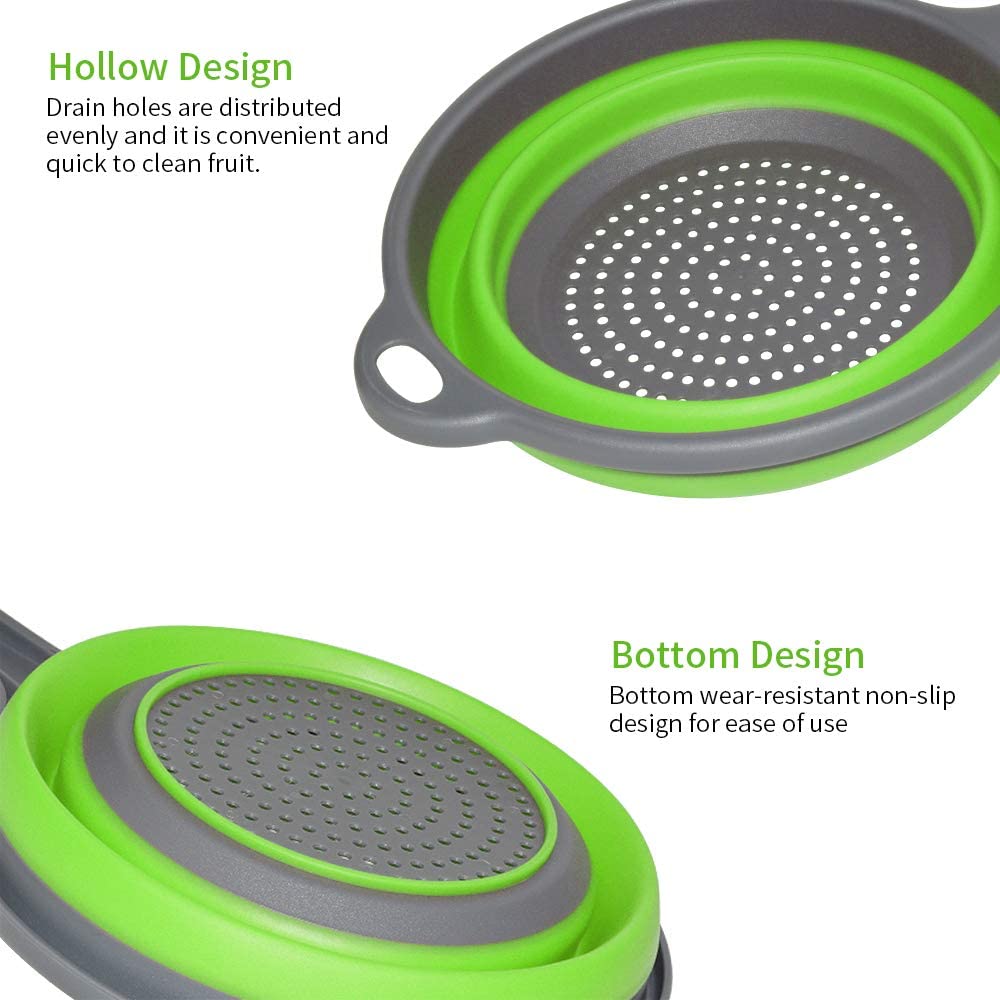 Collapsible strainer for vegetables