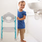 Close-up of potty training seat with step stool for toddlers