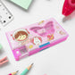 4254 Printed Pencil Case For Kids,Multi Compartment Compass Pencil Box with Sharpener, Eraser Pencil & Scale School Supplies Pencil Compass Box,Stationery Case (Pack of 1)