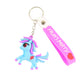 Cute Cartoon Unicorn Keychain with Silicone Strap (1 Pc / Mix design)