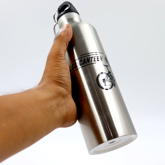 Durable sport water bottle with vacuum insulation