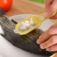 Multi-functional fish cleaning tool, scraper, grater, brush