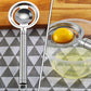 Stainless steel egg separator, yolk and white filter gadget.