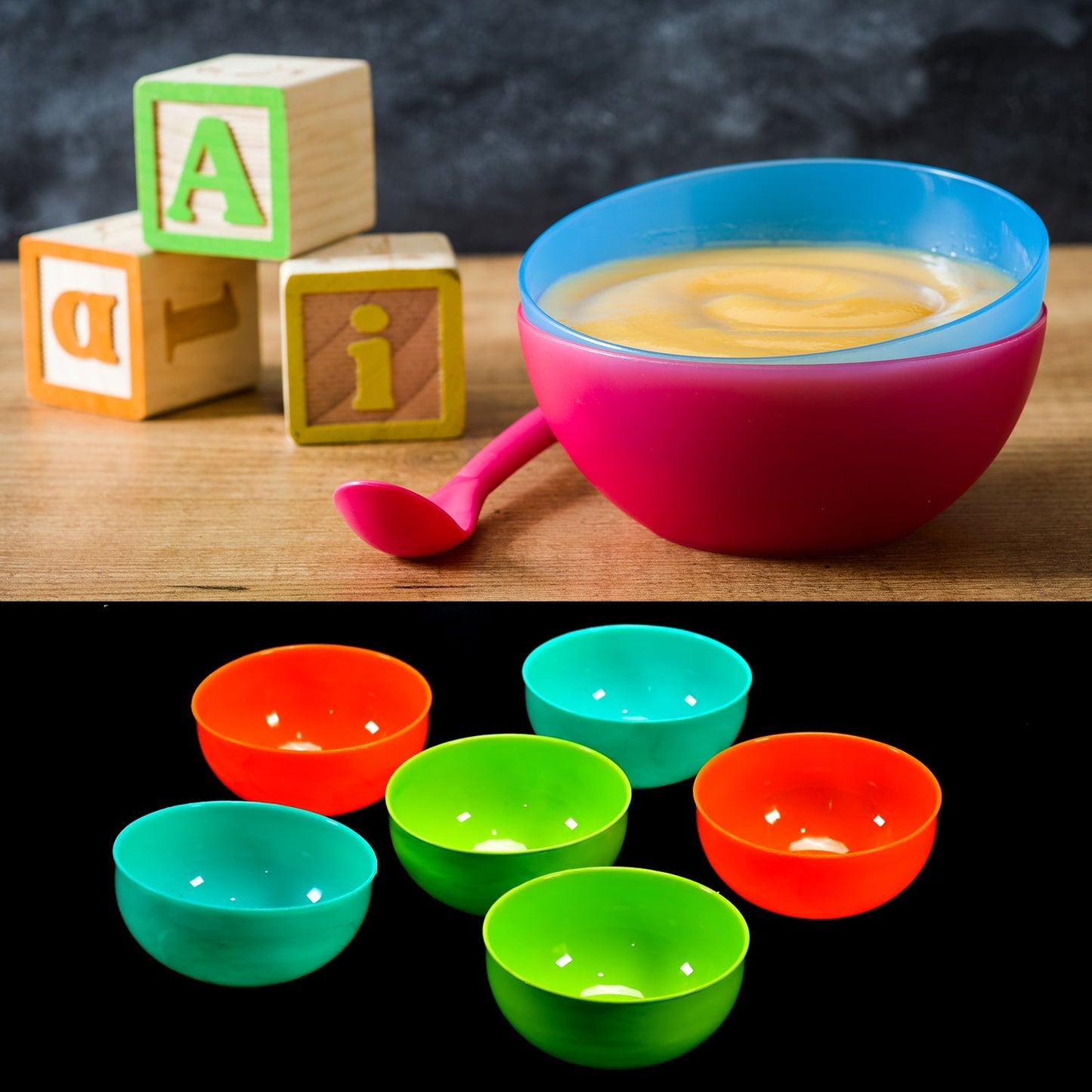 White soup bowl set