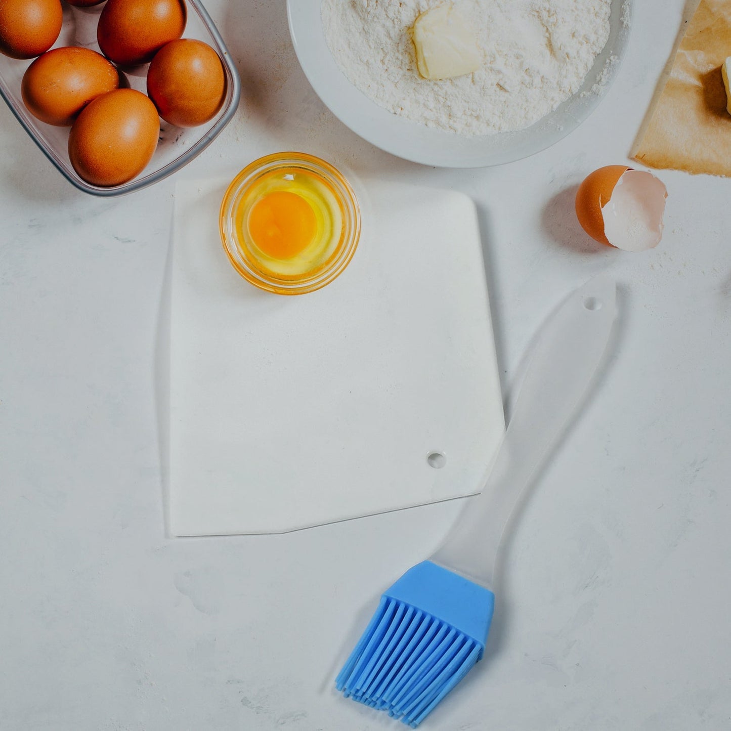 Silicone spatula brush