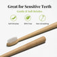 Bamboo Wooden Toothbrush Soft Toothbrush Wooden Child Bamboo Toothbrush Biodegradable Manual Toothbrush for Adult, Kids (15 pcs set / With Round Box)