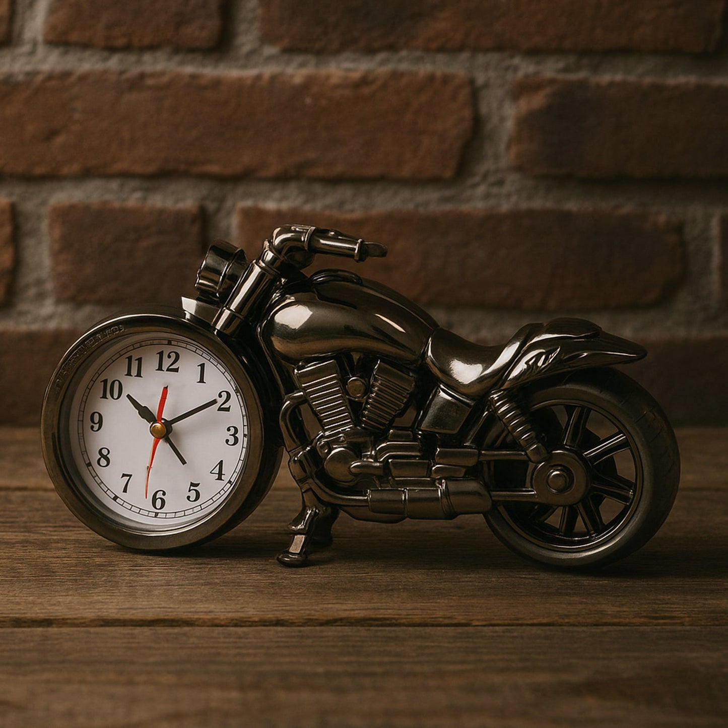 Motorcycle Alarm Clock, Motor Table Clock for Home Decor (1 Pc)