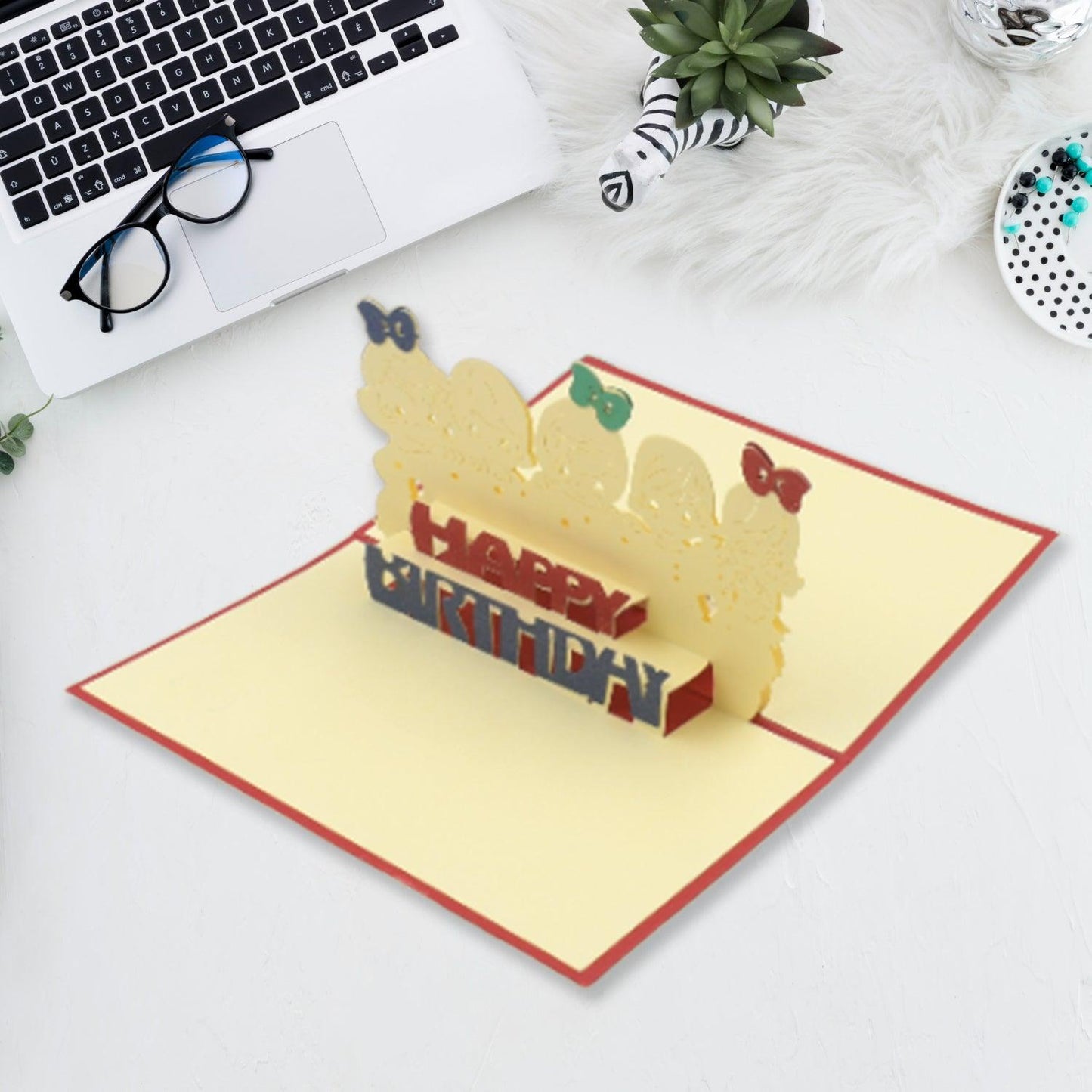 3D Paper Wish Card High Quality Paper Card All Design Card Good Wishing Card (All 3D Card Birthday, Christmas Card,  Cartoon Card, Love Heart Card) (1 Pc)