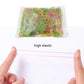 Elastic bands in vibrant colors for office, home, and kitchen use