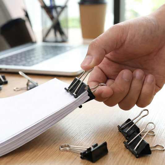 Black Binder Clips