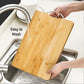 Wooden chopping board with holder