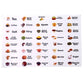 Kitchen Spice Jar Label Sticker Sheet (1 Sheet)