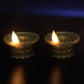 Set of 12 Water Sensor LED Golden Diyas