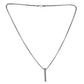 Slim Bar Pendant Necklace in Stainless Steel