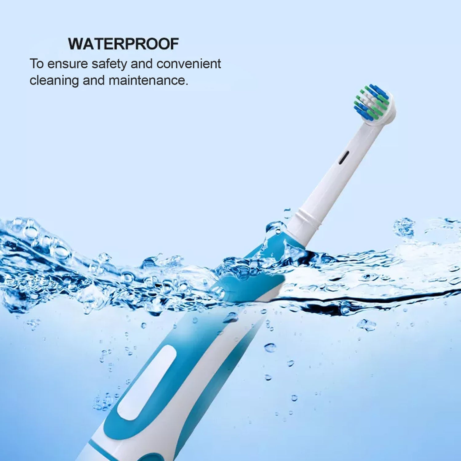 Rechargeable toothbrush with brush head