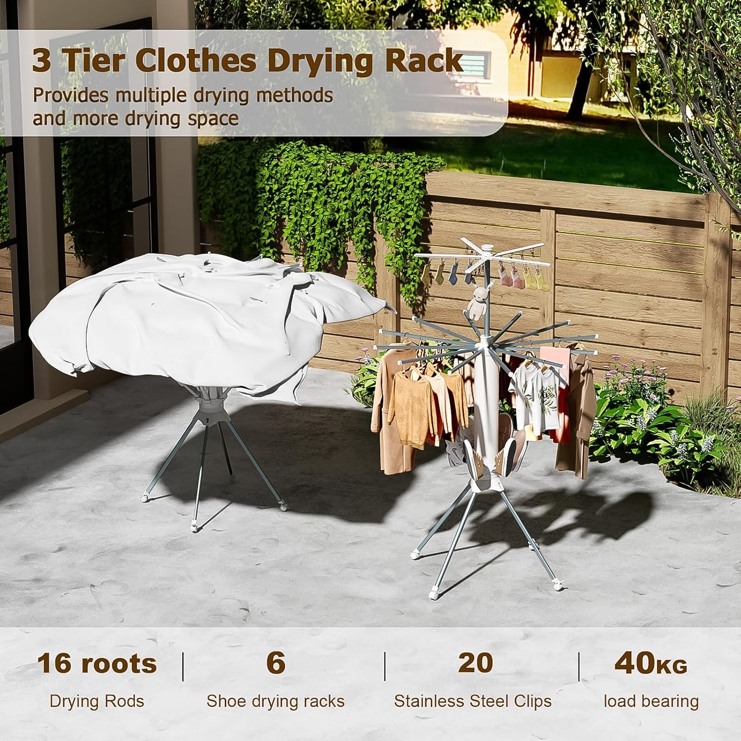 Foldable Drying Stand Set