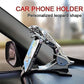 Car phone clip with jaguar design