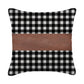 Pillow Covers, Leather & Cotton Cushion Covers (17 × 17 Inch / 1 Pair / 2 Pc)