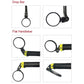 Bar End Bike Mirror: 360° Rotatable & Foldable (1 Pc)