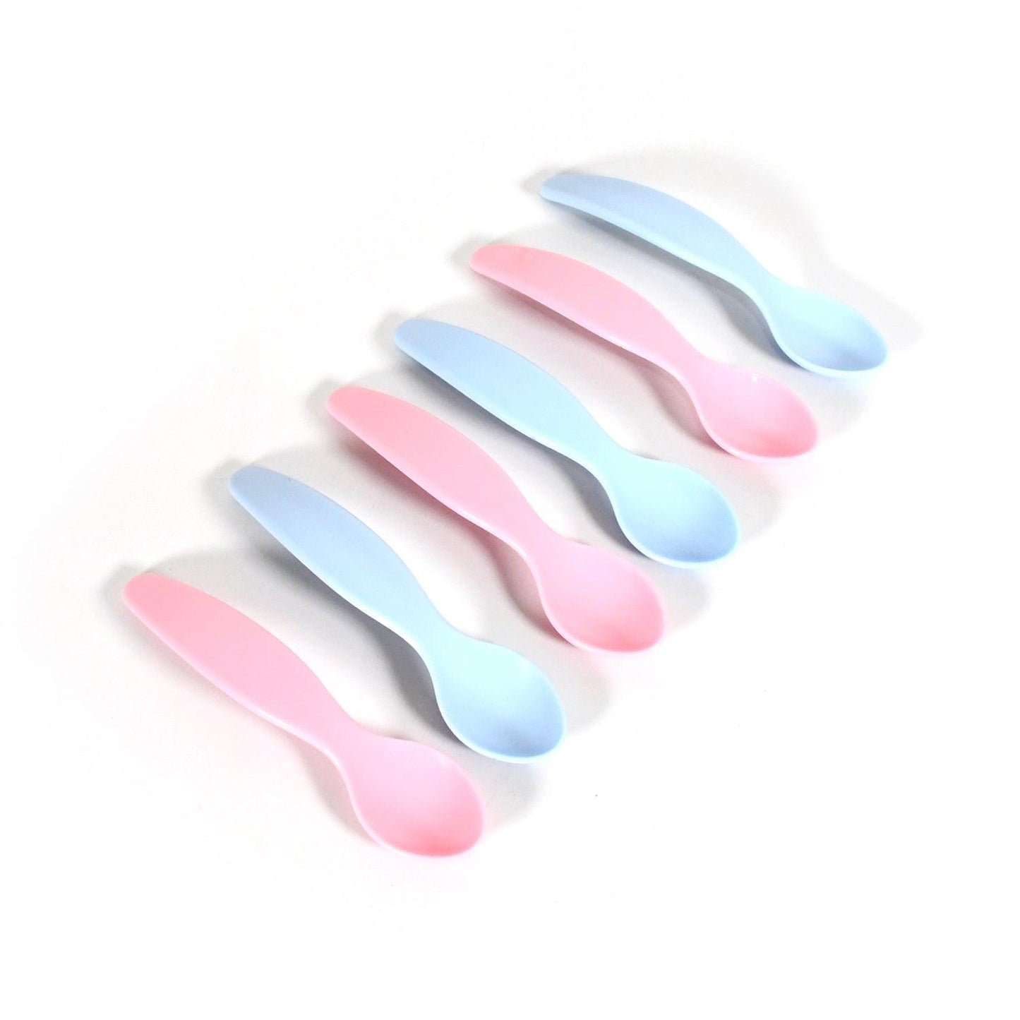 8182 Kids Cute Food Grade Foods Feeding Training Baby Spoon (Set of 6 pcs)