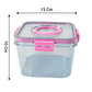 High Quality Plastic Food Storage Container Clear Washable Refrigerator Food Box Food Container Fruit Box Container with Lid (1400 ML)