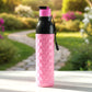 Plastic 1000 ML ApproxDiamond Pattern Leakproof Water Bottle (1 Pc)