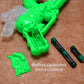 Kids' laser light gun with musical effects, close-up shot