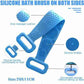 Back scrubber with silicone material